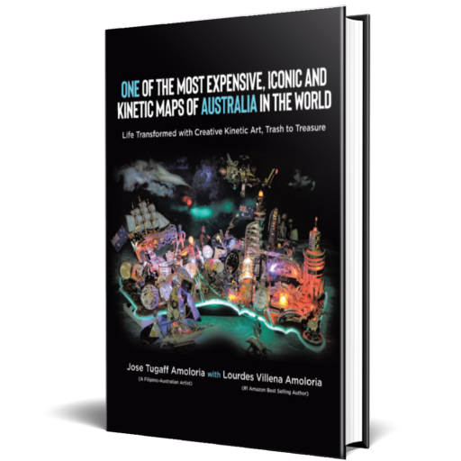 One of the Most Expensive, Iconic and Kinetic Maps of Australia in the World _ Life Transformed with Creative Kinetic Art, Trash to Treasure by Jose Tugaff Amoloria and Lourdes Villena Amoloria Kinectic Art