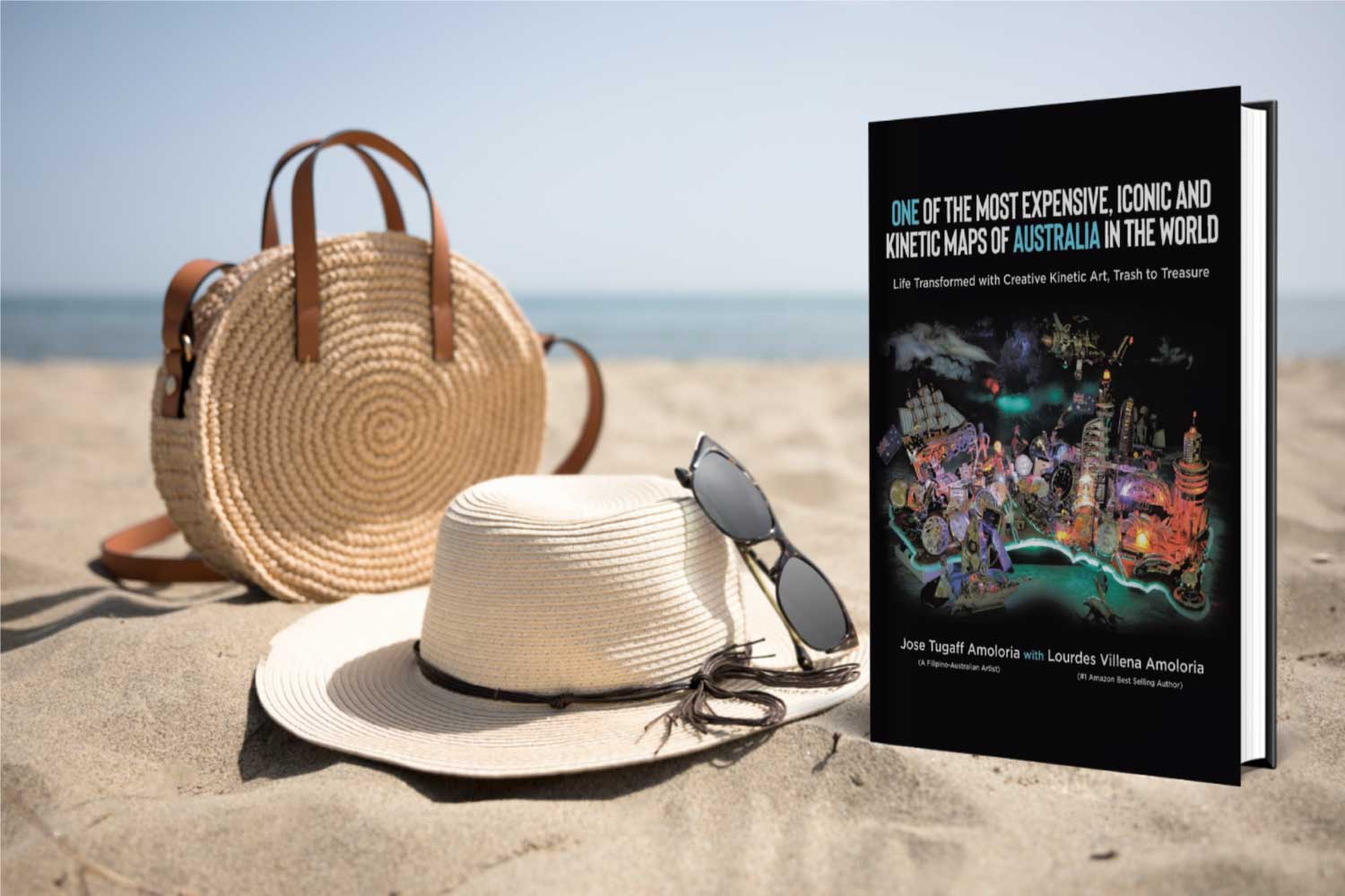 One of the Most Expensive, Iconic and Kinetic Maps of Australia in the World _ Life Transformed with Creative Kinetic Art, Trash to Treasure by Jose Tugaff Amoloria and Lourdes Villena Amoloria Kinectic Art